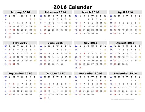 Printable 2016 Philippines Calendar with Week Number .